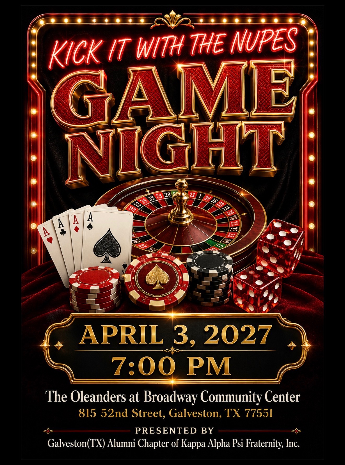 Game Night-April 3, 2027